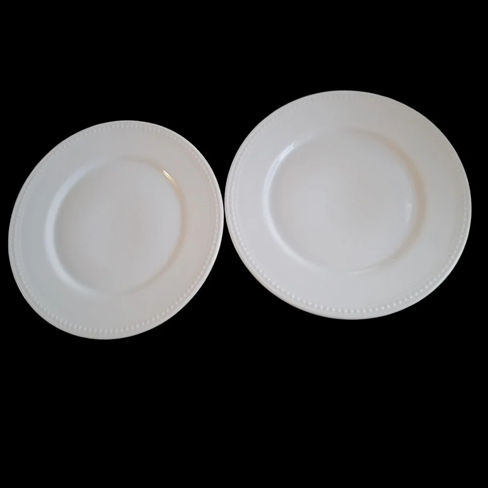 Better‎ Homes & Gardens Sophia Dinner Plates Hobnail Farmhouse Design Set Two